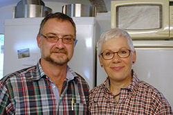Peter und Britta Thomas vom Farm Cafe in Houstrup Dänemark.